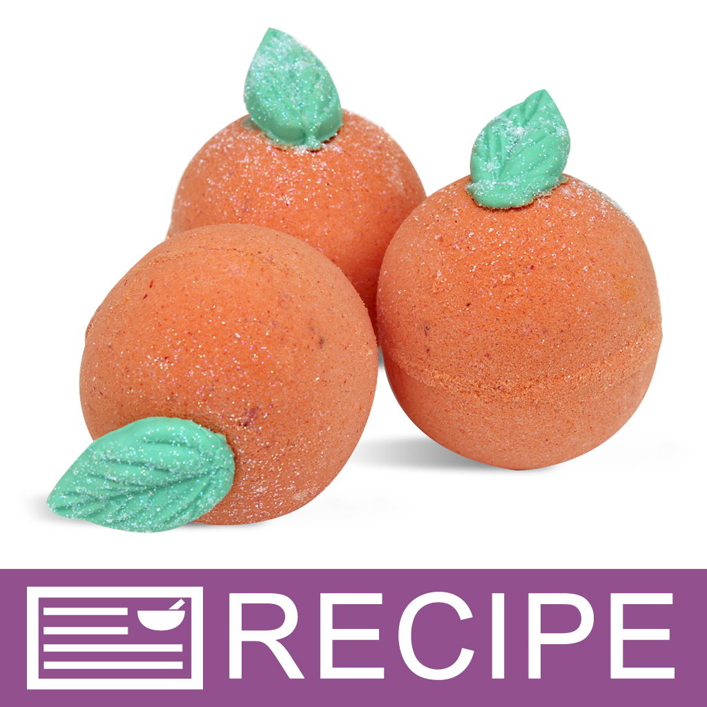 Peach bath bombs by Wholesale supplies