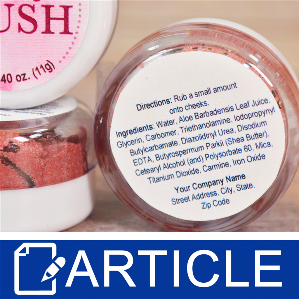Labeling Guidelines Color Additives & True Soap