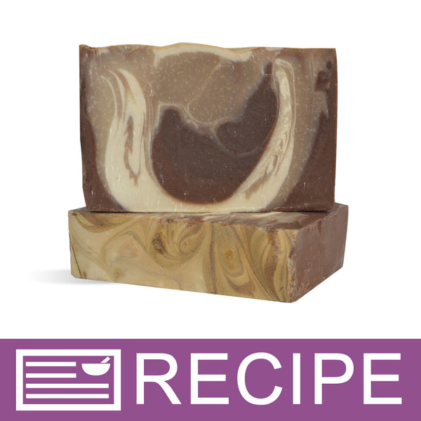 Vanilla Bean with Cocoa Swirl CP Soap Recipe