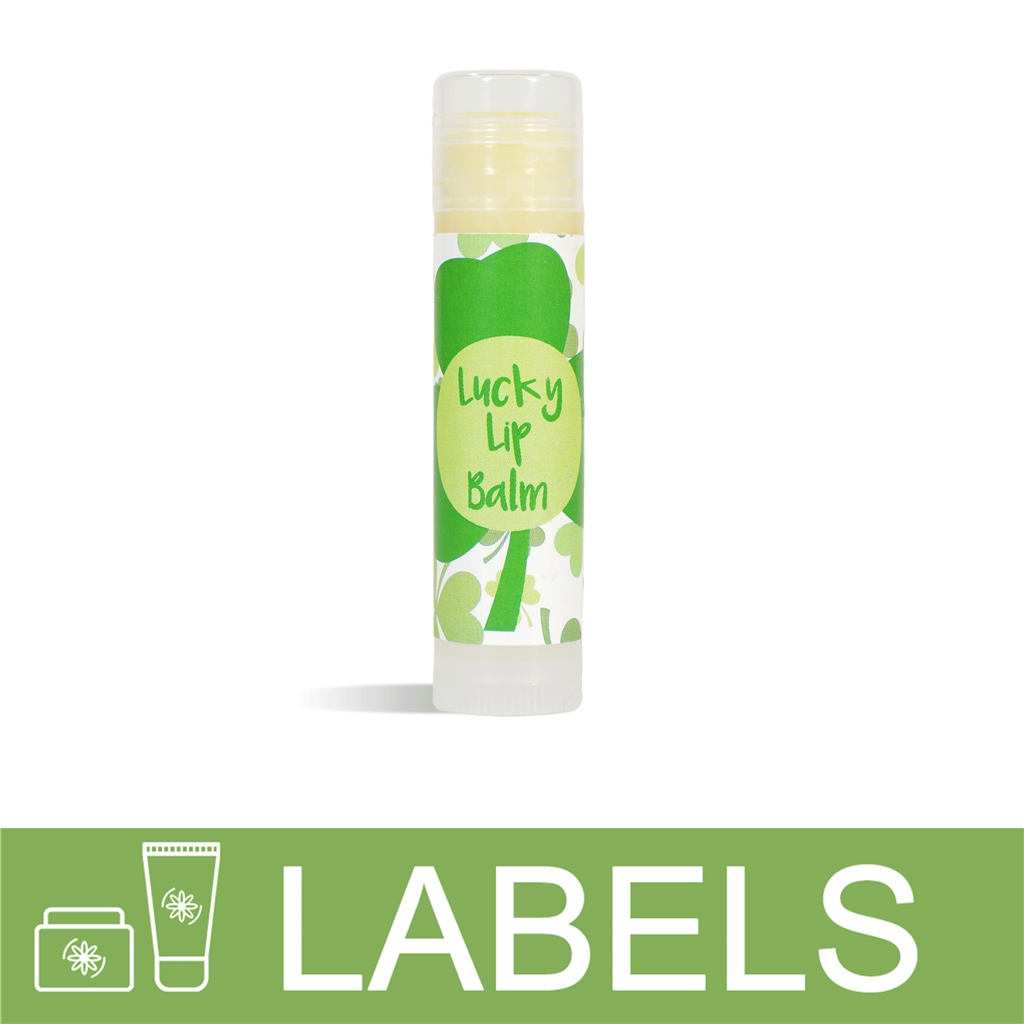 Shamrock Lip Balm Label
