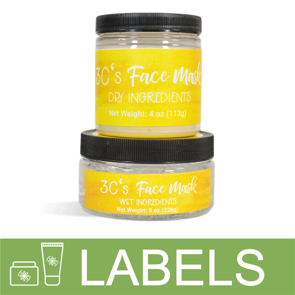 3 C's Face Mask Label