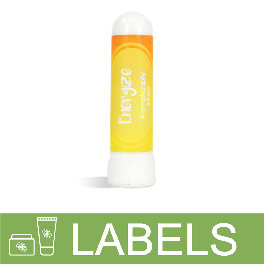 Energize Aromatherapy Inhaler Label