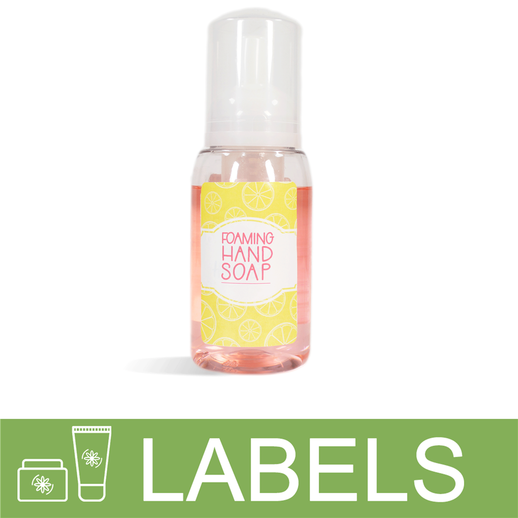 Lemony Foaming Hand Soap Label