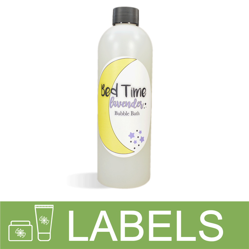 Bed Time Bubble Bath Label