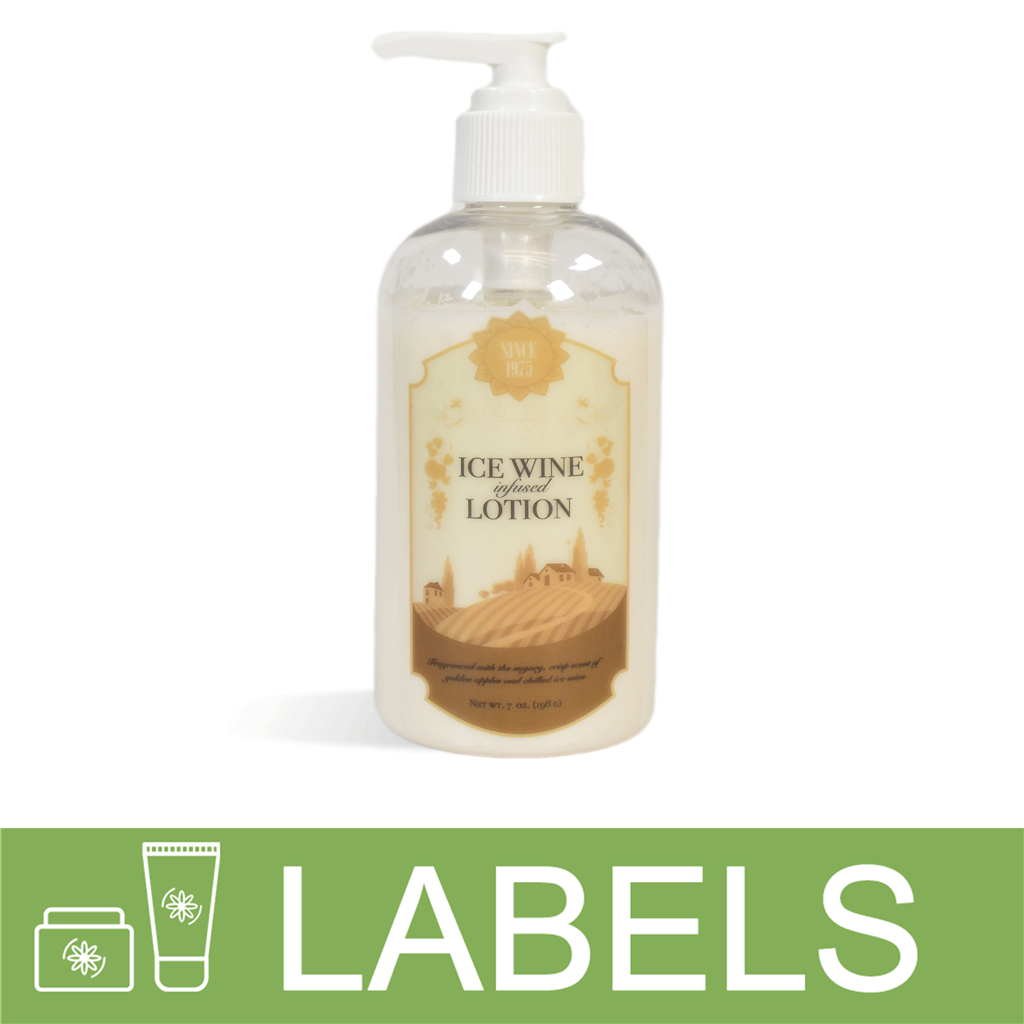 Ice Wine Lotion Label