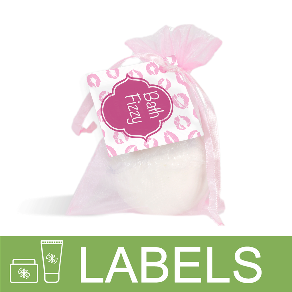 Kisses Bath FIzzy Label