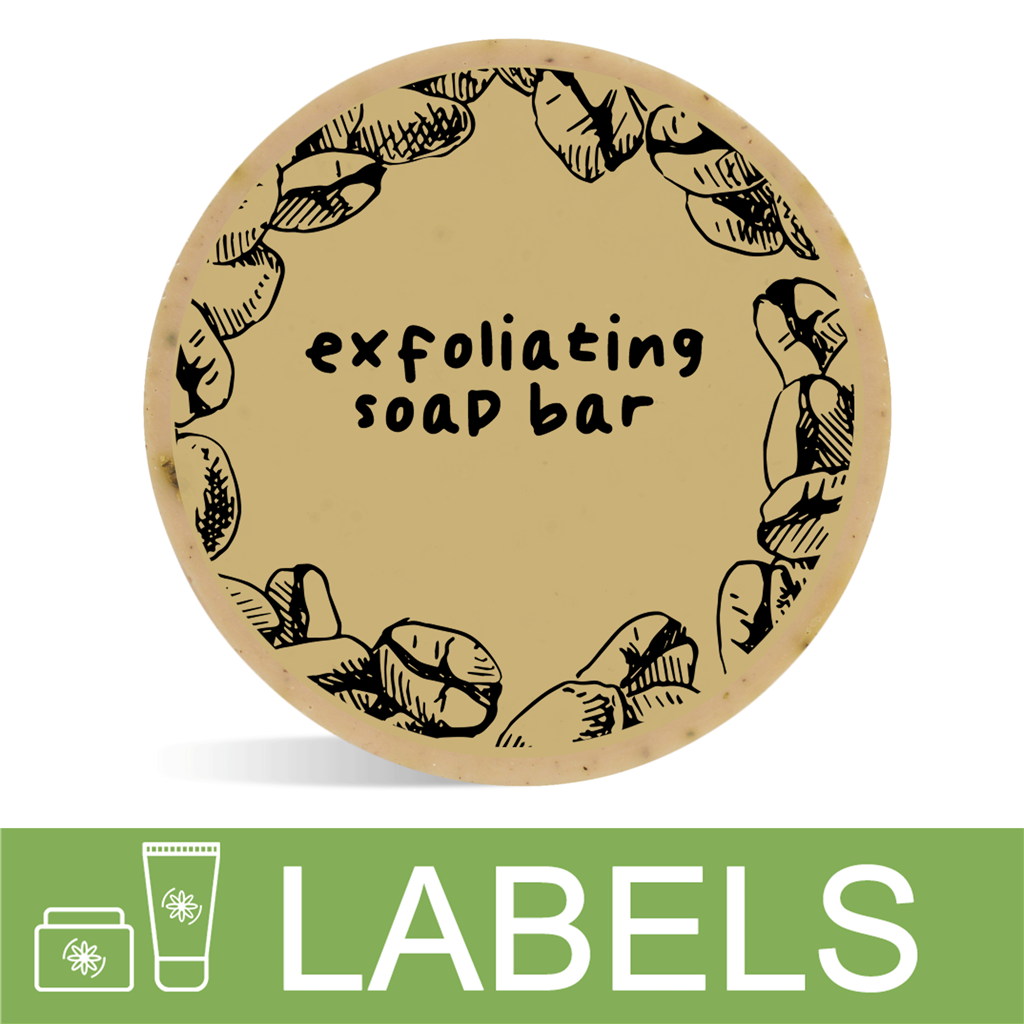 Exfoliating Soap Bar Label