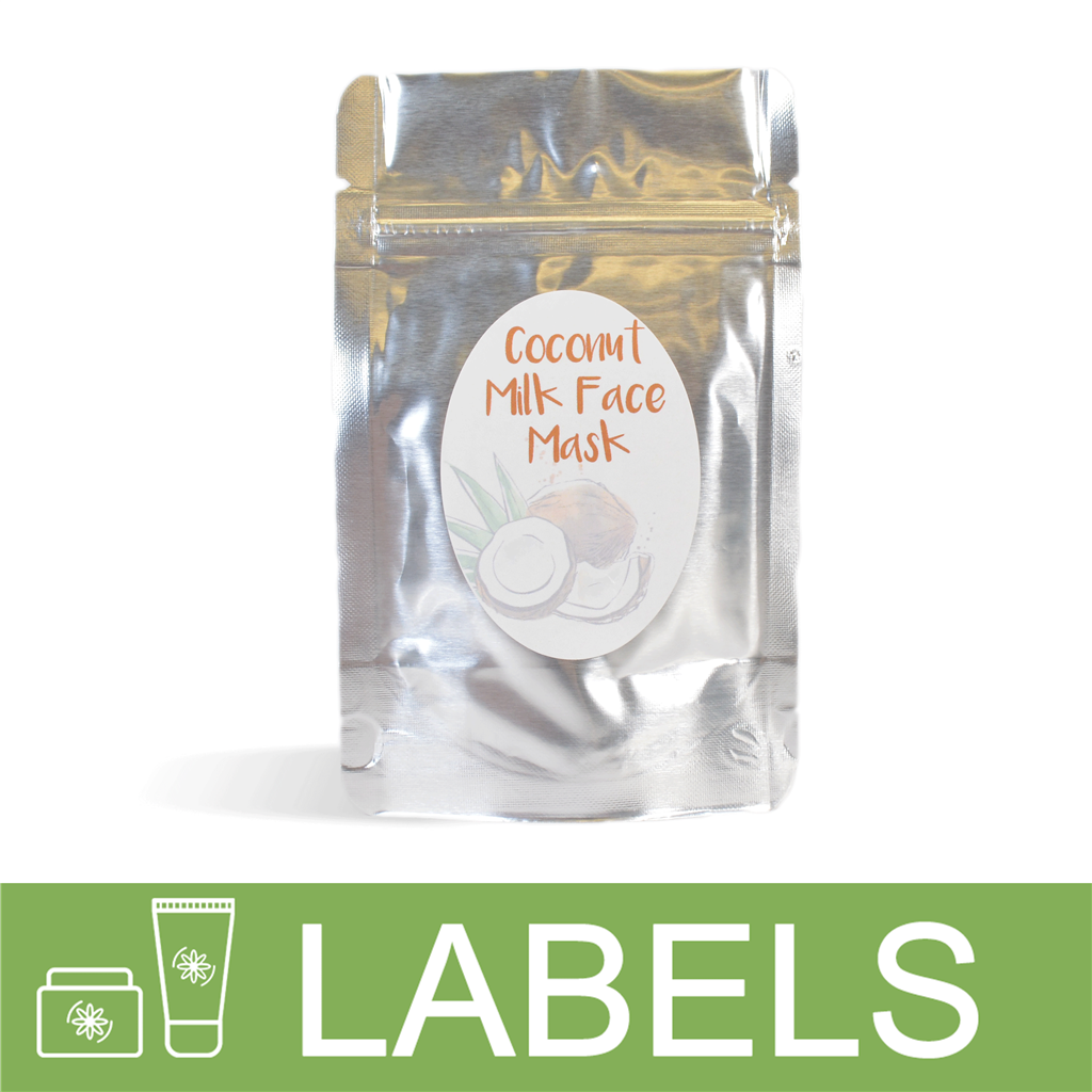 Coconut Milk Face Mask Label