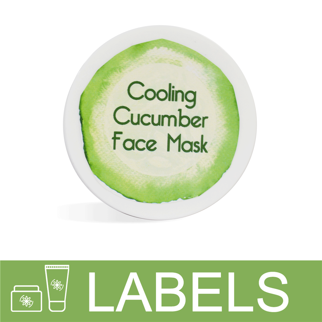 Cooling Cucumber Face Mask Label