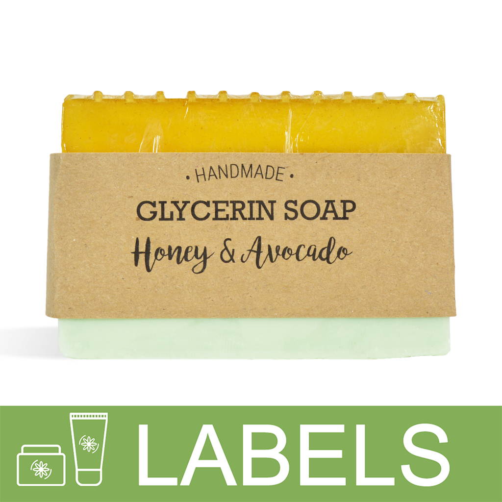Honey And Avocado Soap Label