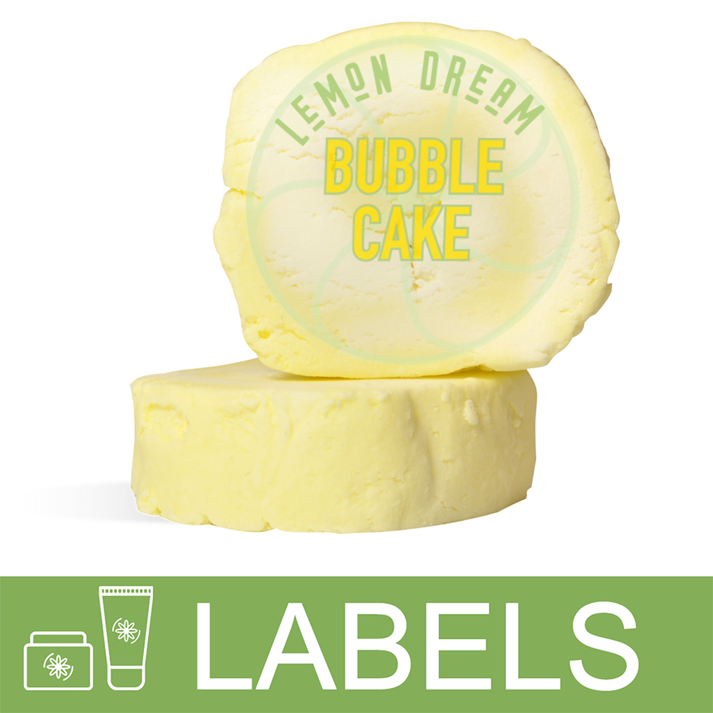 Lemon Bubble Bar Label