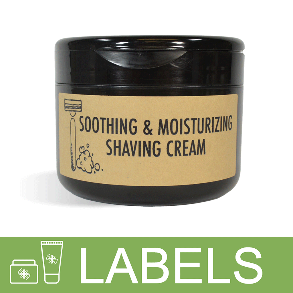 Soothing & Moisturizing Shaving Cream Label