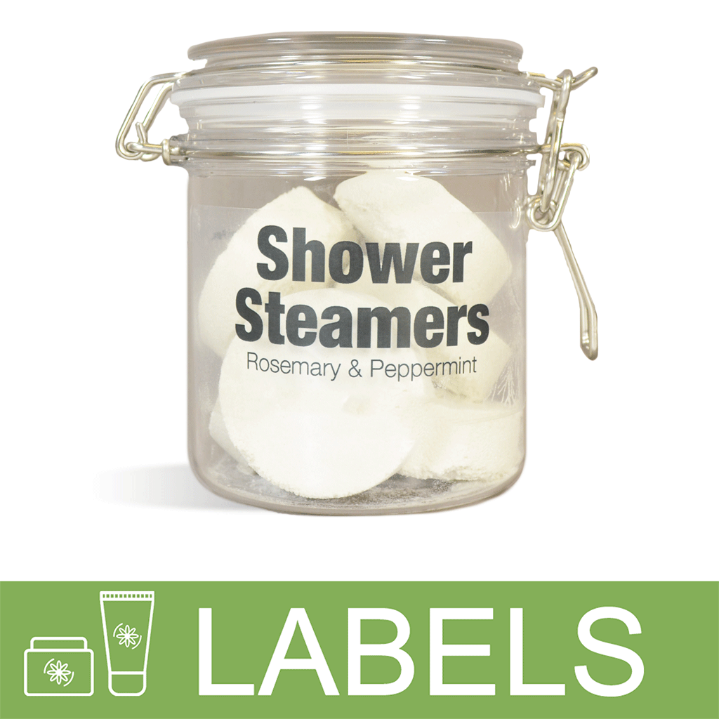 Rosemary & Peppermint Shower Steamers Label