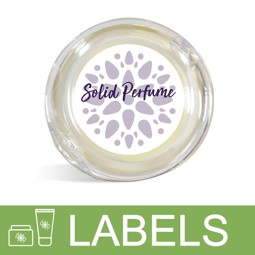 Purple Solid Perfume Label