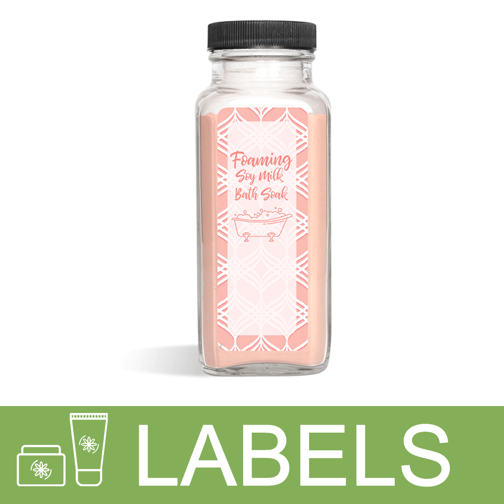 Foaming Soy Bath Milk Label