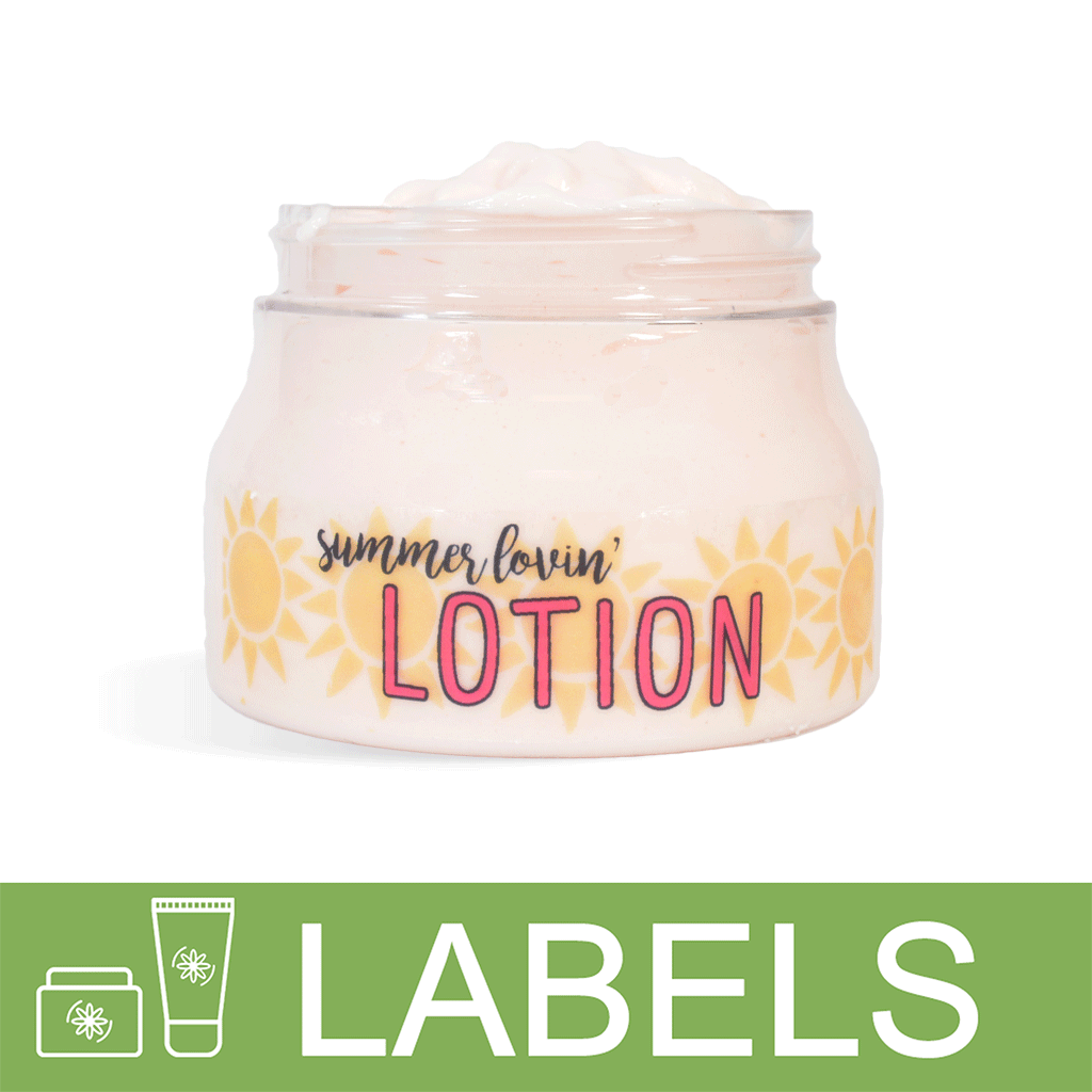 Summer Lovin' Lotion Label