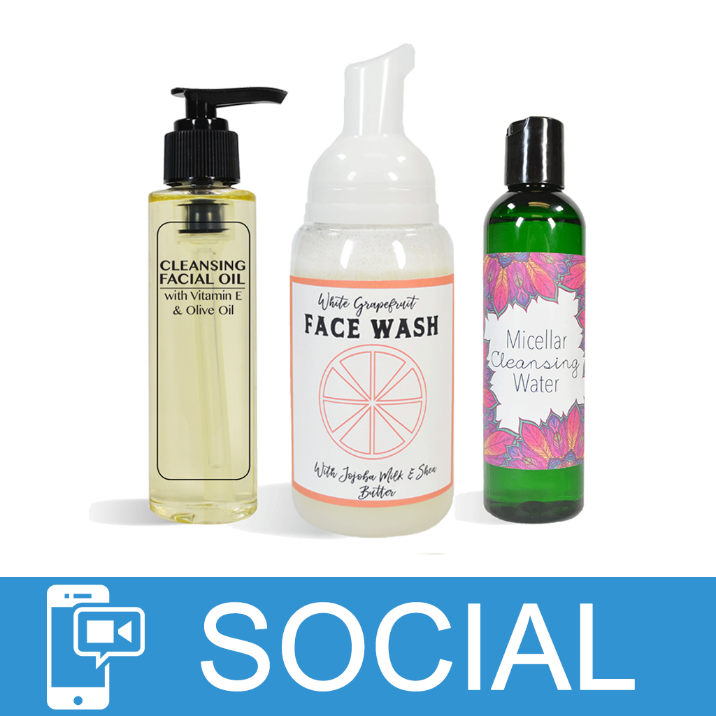 Facebook Live: Soaping in Slippers Facial Cleansers