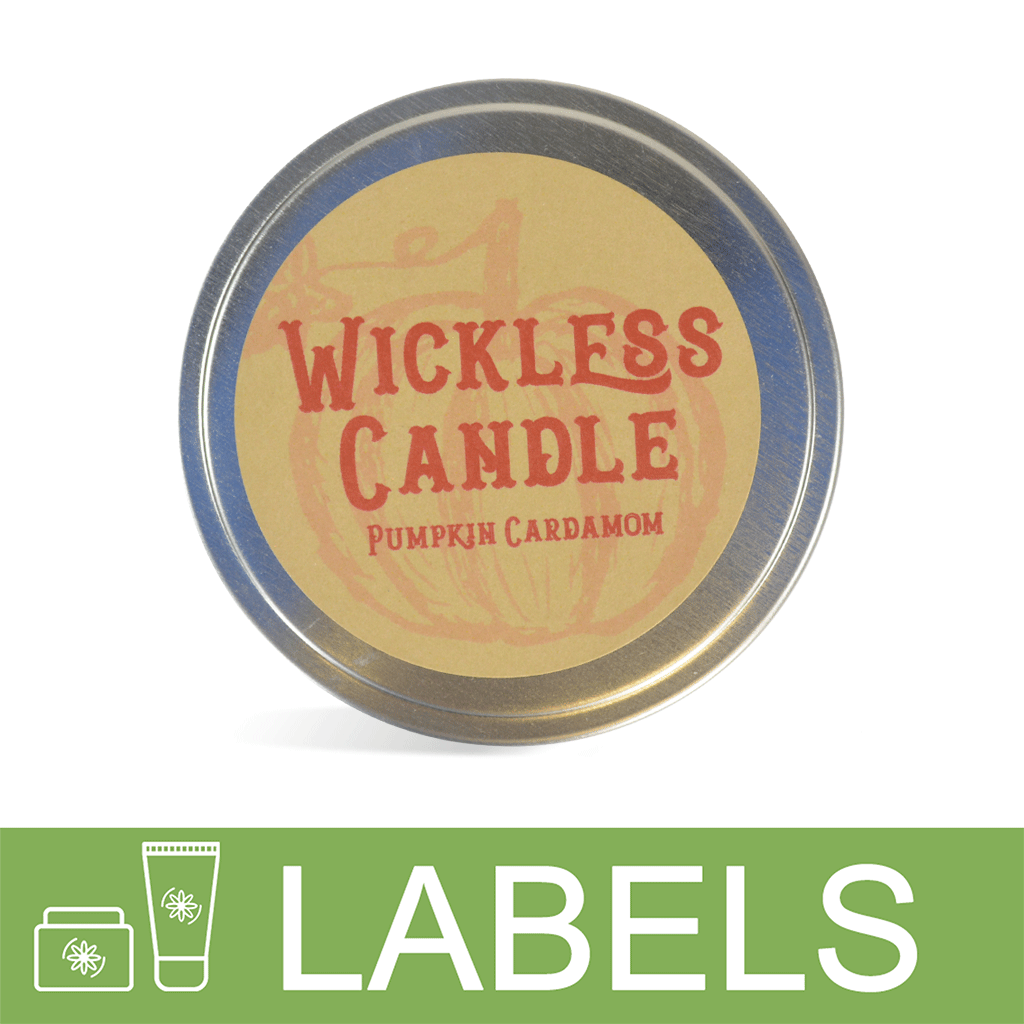 Pumpkin Cardamom Wickless Candle Label