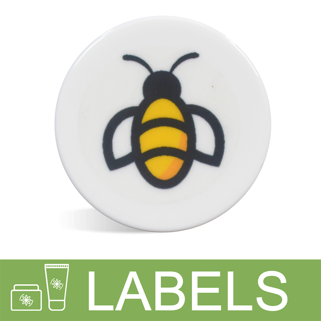 Honey Bee Top Cap Label