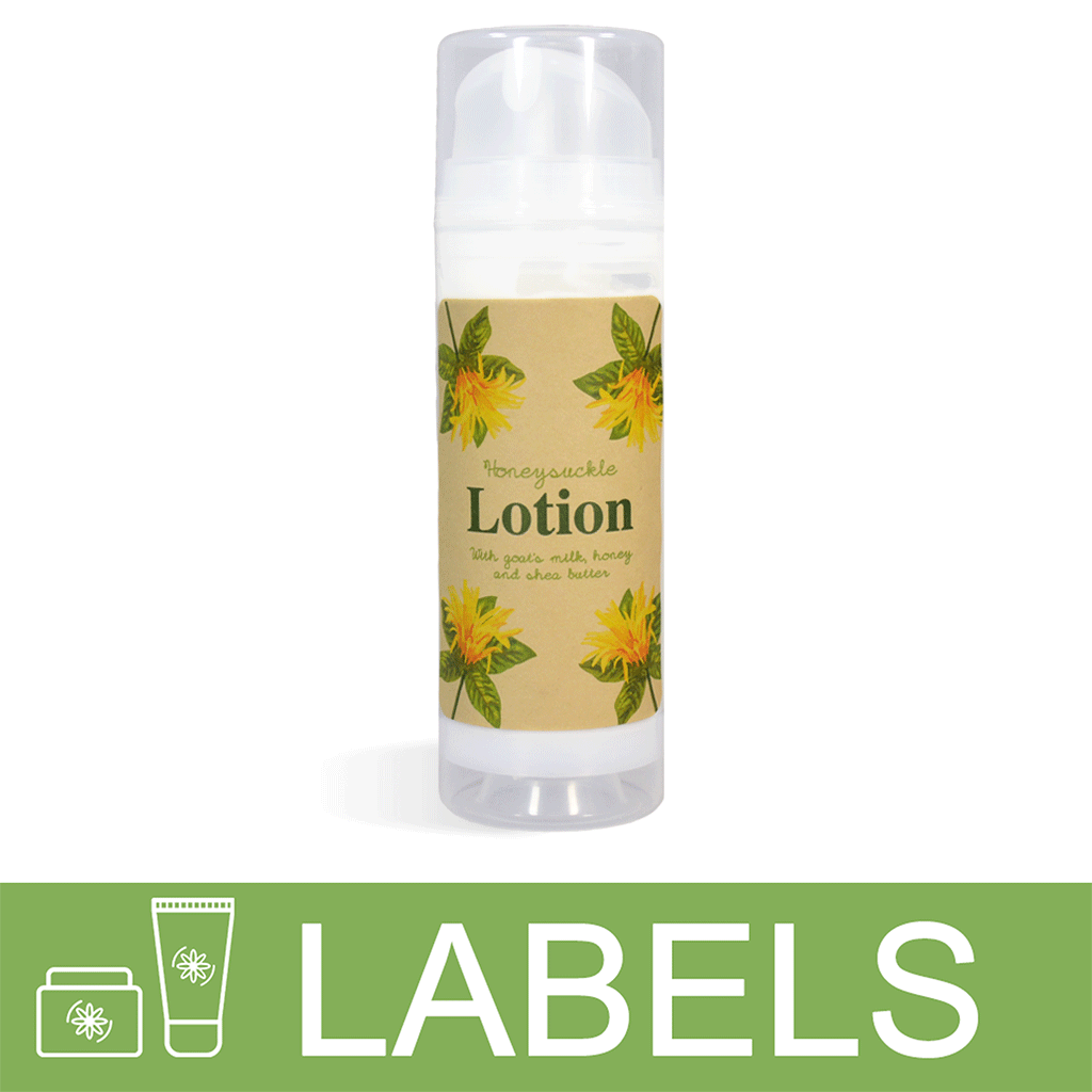 Honeysuckle Lotion Label