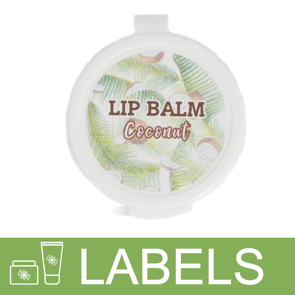 Coconut Lip Balm Label