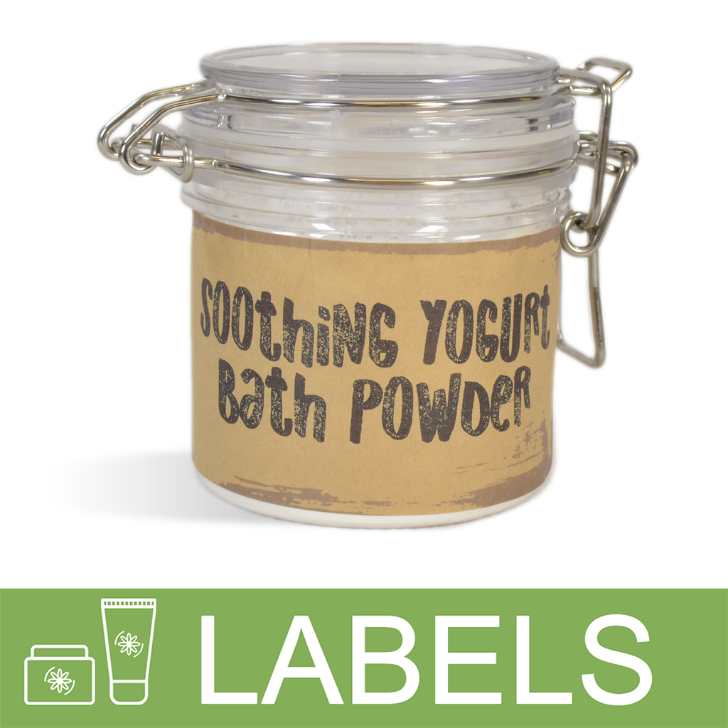 Soothing Yogurt Bath Powder Label
