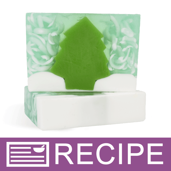 Tree with Falling Snow Soap Recipe