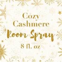 Cozy Cashmere Room Spray Label