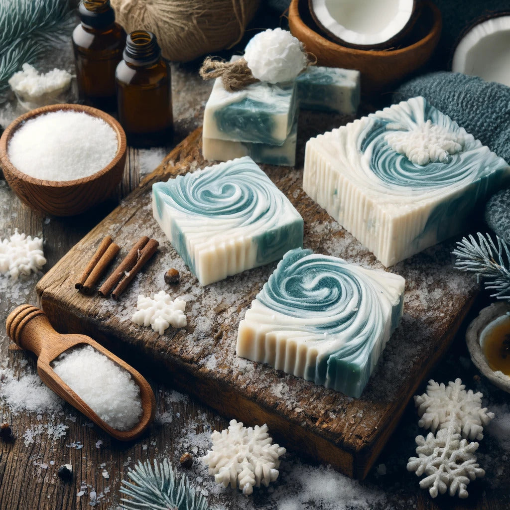 Snowdrift Swirl Soap Recipe