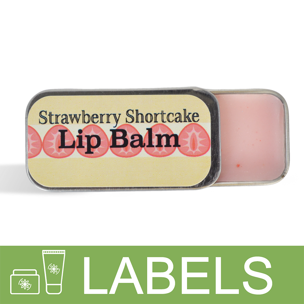 Strawberry Shortcake Lip Balm Label