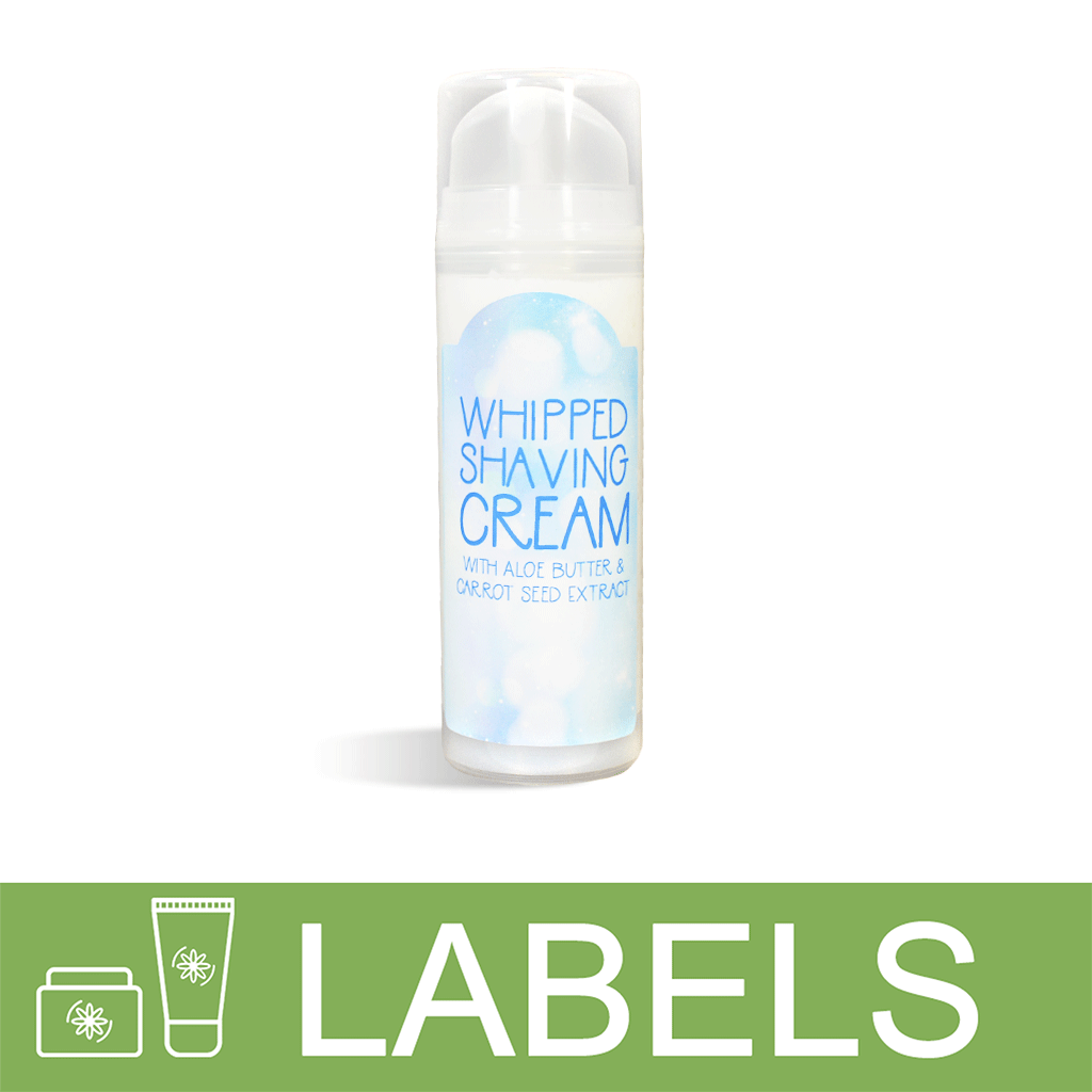 Whipped Shaving Cream Label