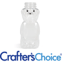 8 oz Clear PET Honey Bear Bottle - 38/400