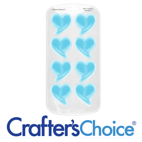 Heart Teardrop Small Silicone Soap Mold 4001