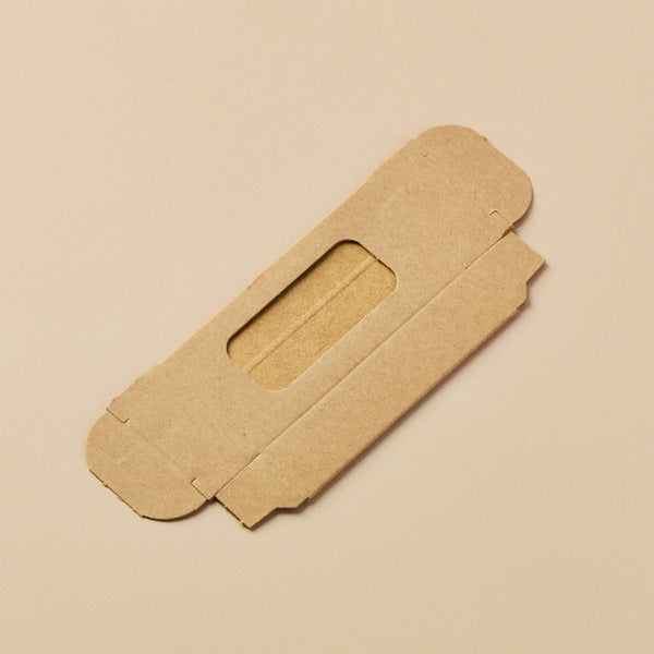 Lip Tube Box (Holds 2 Tubes) - KRAFT COLOR - close-up