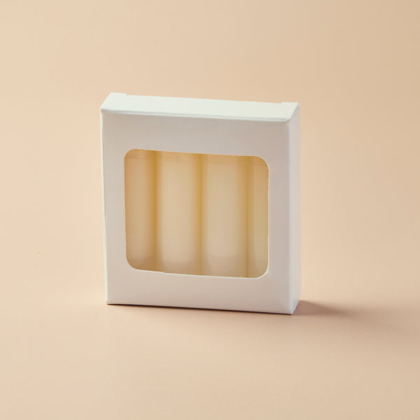 Lip Tube Box (Holds 4 Tubes) - WHITE COLOR - product detail