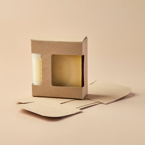 Soap & Lip Tube Combo Box (KRAFT COLOR) - product detail