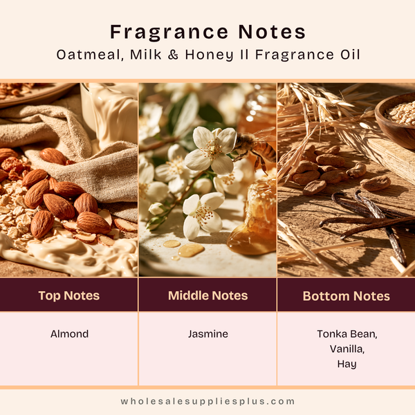 Oatmeal, Milk & Honey II Fragrance Oil 1136 - Zoom Media 2