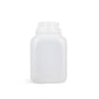 8 oz Natural HDPE Square Bottle - 38/400