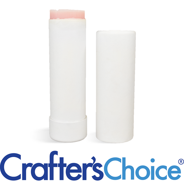 2 oz White Paperboard Tube & Cap Set - Push Up