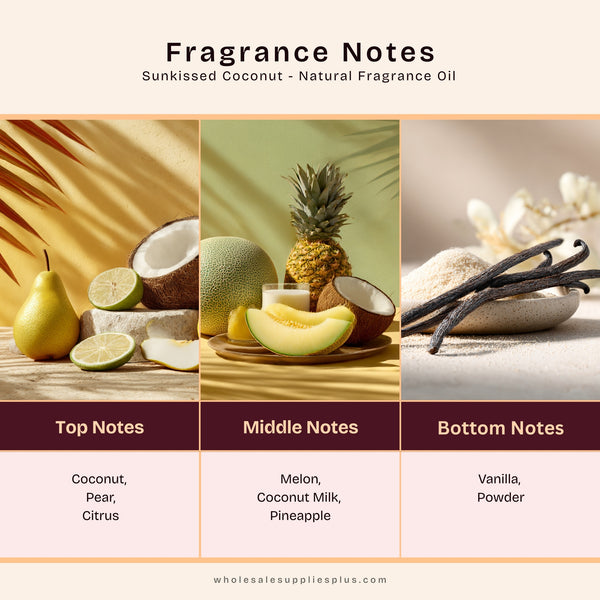 Sunkissed Coconut - Natural Fragrance Oil 1234