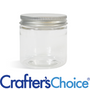 4 oz Clear Basic Jar & Silver Metal Top Set - Zoom Thumbnail Media 1
