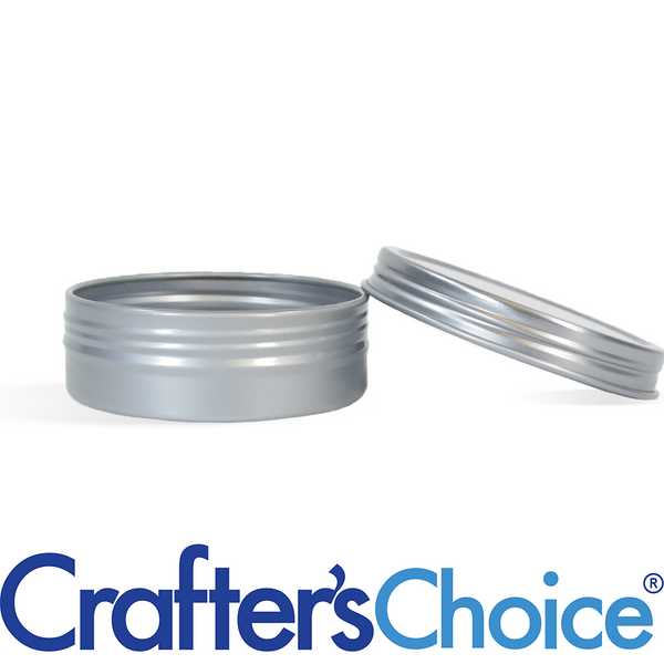 1 oz Silver Shallow Rustproof Tin & Screw Top Set