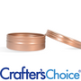 2 oz Rose Gold Shallow Rustproof Tin & Screw Top Set