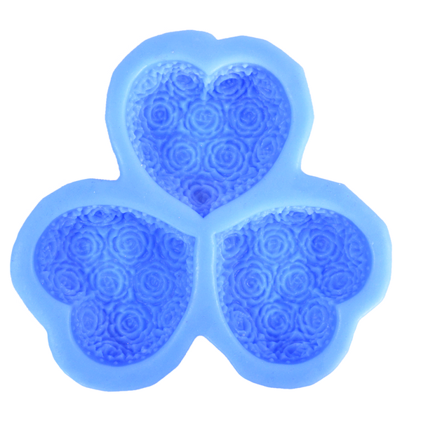 Rose Hearts Silicone Mold