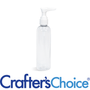 2 oz Clear Bullet w/ White Ribbed Lotion Pump Set