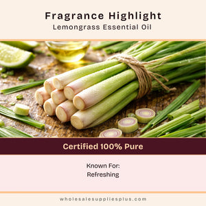 Lemongrass Essential Oil - 100% Pure 138 - close-up - Secondary Image