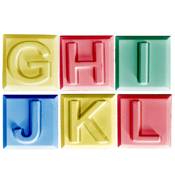 Alphabet Block Soap Mold G to L