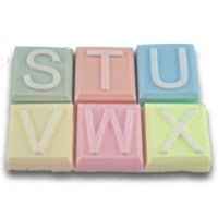 Alphabet Block Soap Mold - S to X (Special Order)