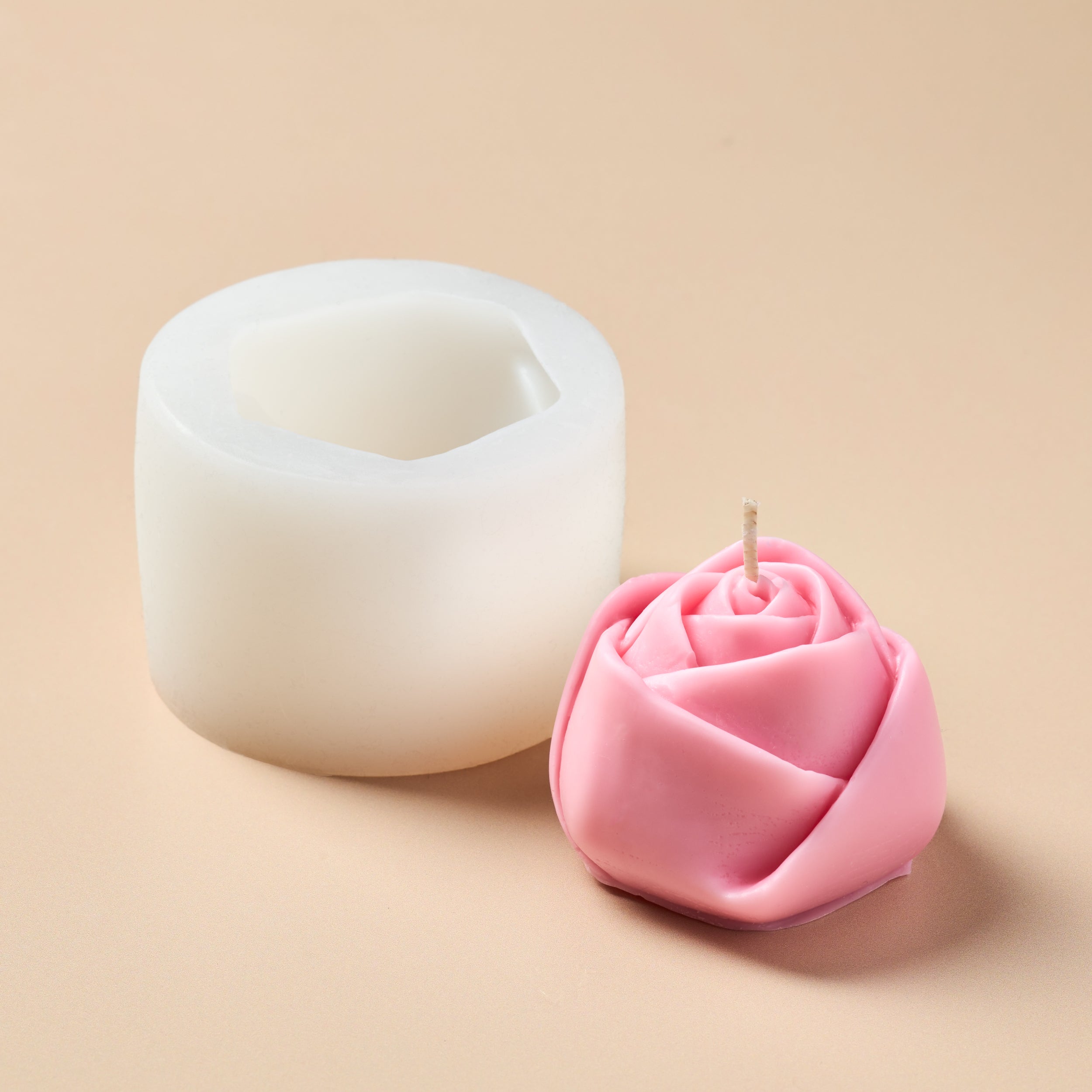 Rose Silicone Mold - 3D - Molds - for Soap & Candle Making - 1 pc