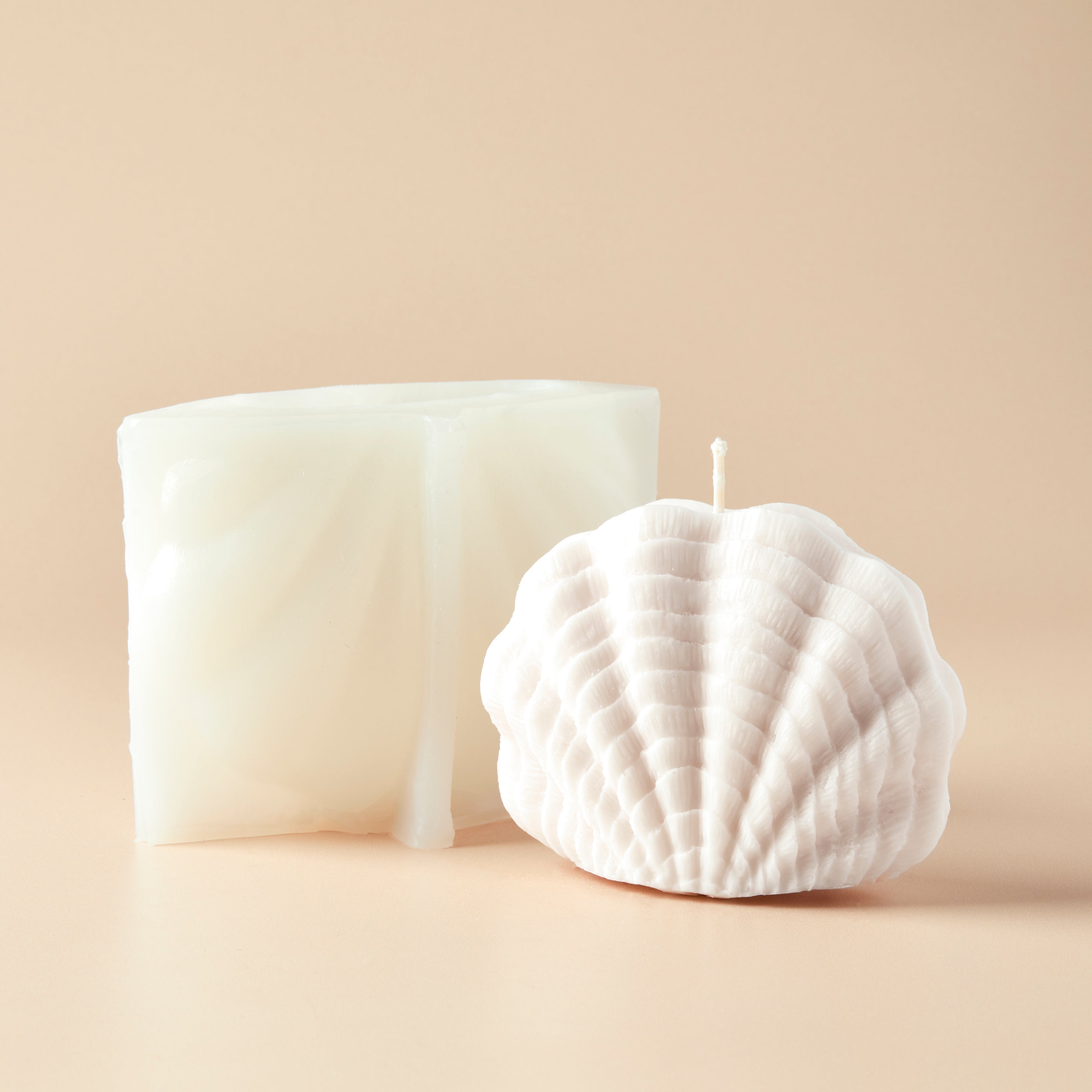 Wavy Shell Silicone Mold - Molds - for Soap & Candle Making - 1 pc